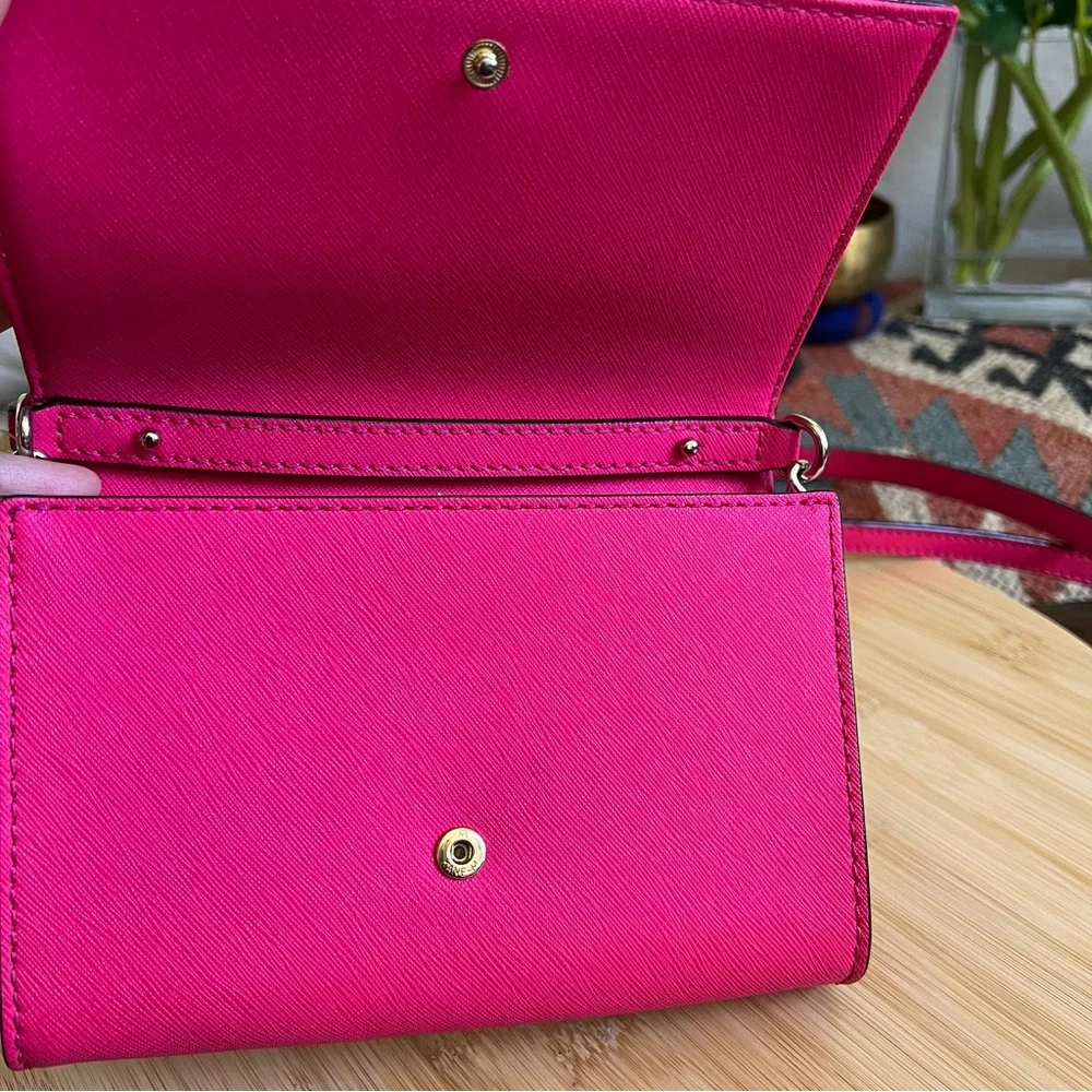 NWOT! Kate Spade Cedar St Cami Pink Saffiano Leather Small Chain Strap Crossbody